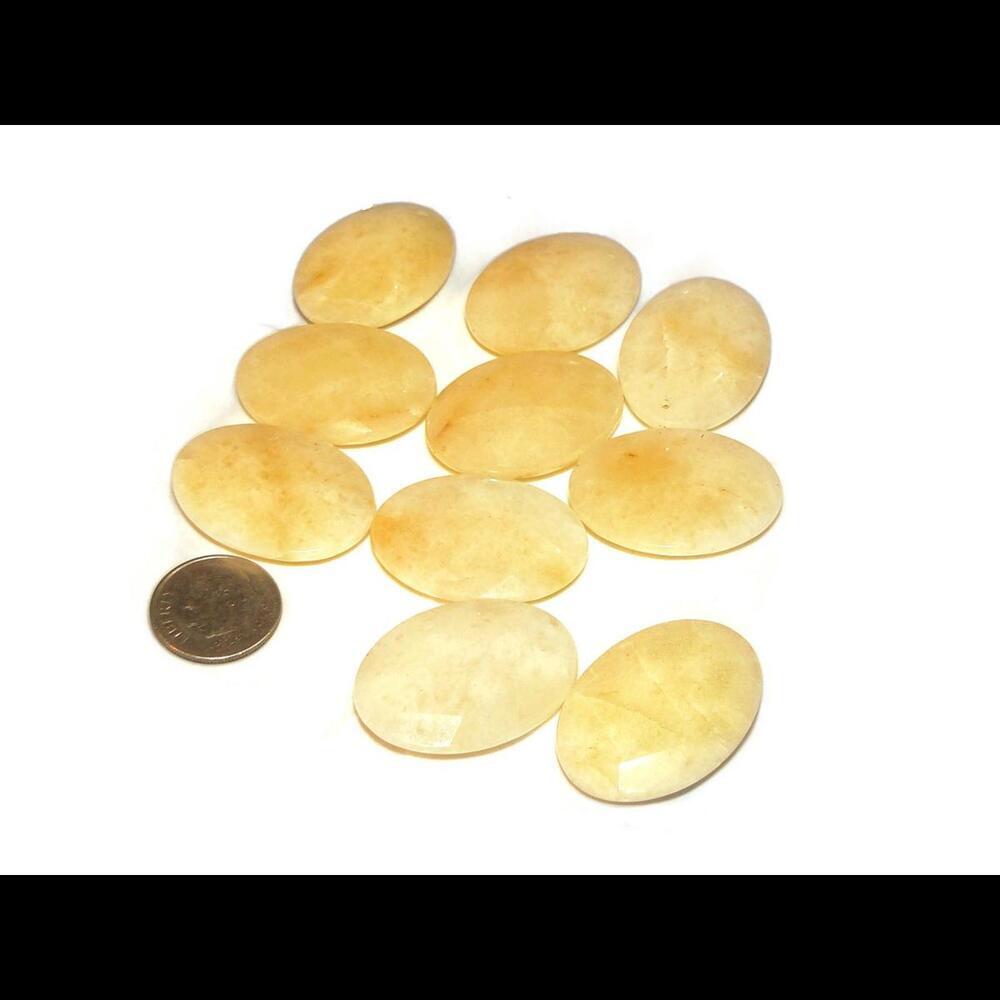 Faceted Golden Honey Jade Focal Bead Pendant, Yellow Jade Pendant